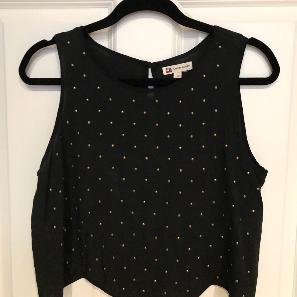 Black crop top